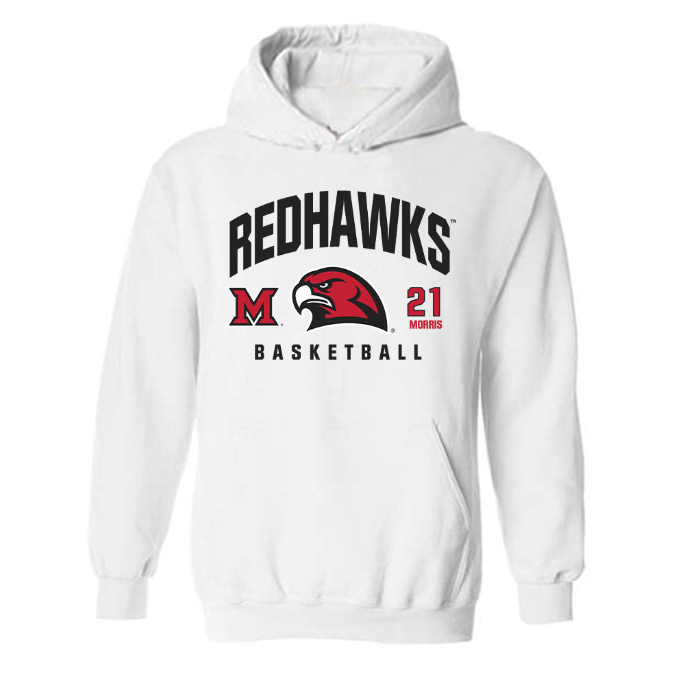 Miami of Ohio - NCAA Men's Basketball : Jaquel Morris - Hooded Sweatshirt Classic Fashion Shersey