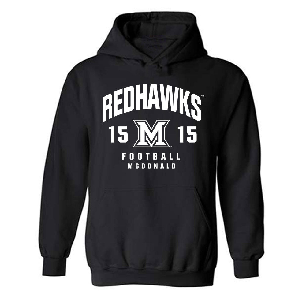 Miami of Ohio - NCAA Football : Cade McDonald - Hooded Sweatshirt Classic Fashion Shersey