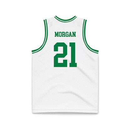 North Texas - NCAA Men's Basketball : Chris Morgan - White Basketball Jersey