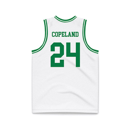North Texas - NCAA Men's Basketball : Klayton Copeland - White Basketball Jersey