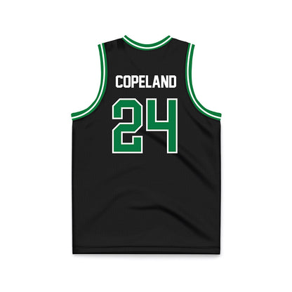 North Texas - NCAA Men's Basketball : Klayton Copeland - Black Basketball Jersey