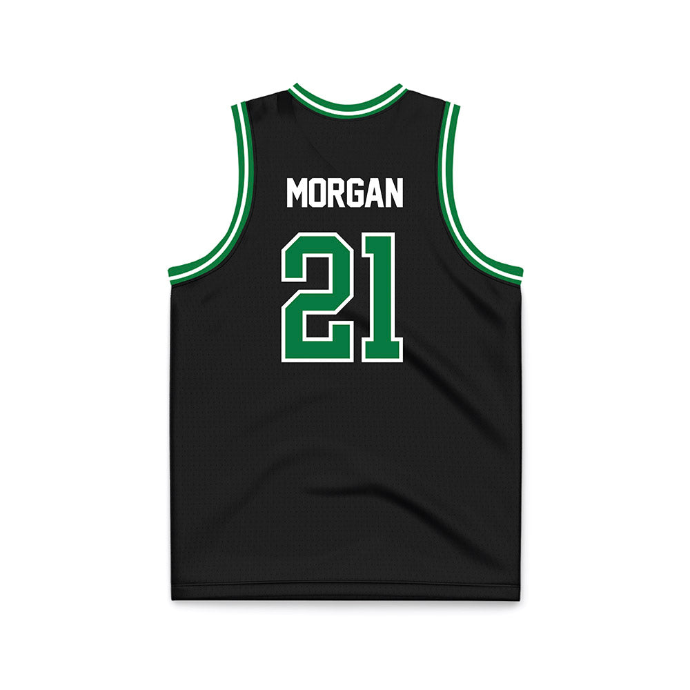 North Texas - NCAA Men's Basketball : Chrisdon Morgan - Black Basketball Jersey