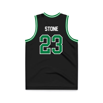 North Texas - NCAA Men's Basketball : Matthew Stone - Black Basketball Jersey