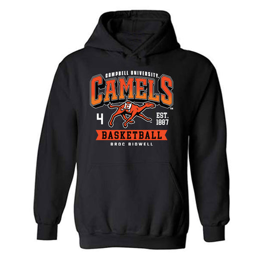 Campbell - NCAA Men's Basketball : Broc Bidwell - Hooded Sweatshirt Classic Fashion Shersey