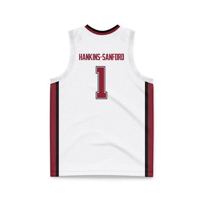 UMass - NCAA Men's Basketball : Daniel Hankins-Sanford - Basketball Jersey White