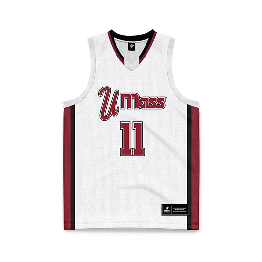 UMass - NCAA Men's Basketball : Jayden Ndjigue - Basketball Jersey White