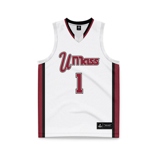 UMass - NCAA Men's Basketball : Daniel Hankins-Sanford - Basketball Jersey White