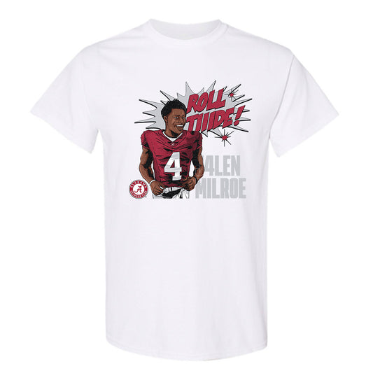 Alabama - NCAA Football : Jalen Milroe - T-Shirt Individual Caricature