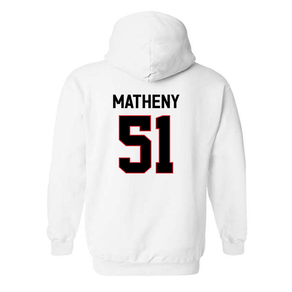 Davidson - NCAA Men's Basketball : Brock Matheny - Hooded Sweatshirt Classic Fashion Shersey