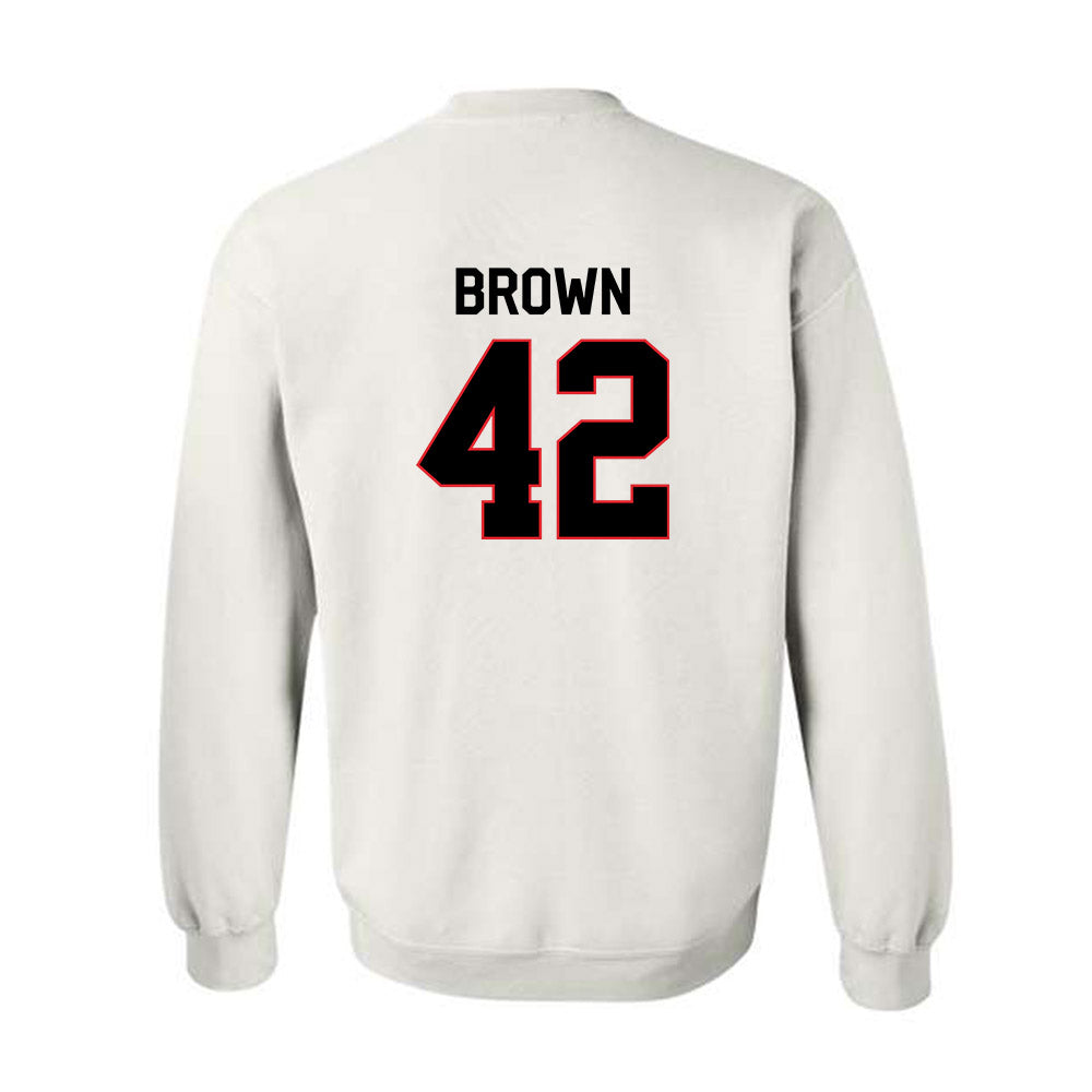 Davidson - NCAA Football : Dallas Brown - Crewneck Sweatshirt Classic Fashion Shersey