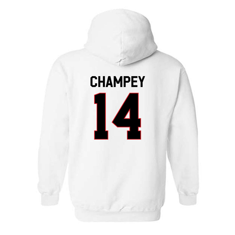 Davidson - NCAA Baseball : Brycen Champey - Hooded Sweatshirt Classic Fashion Shersey