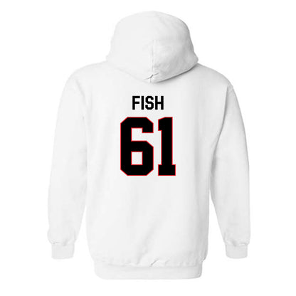 Davidson - NCAA Football : Danny Fish - Hooded Sweatshirt Classic Fashion Shersey