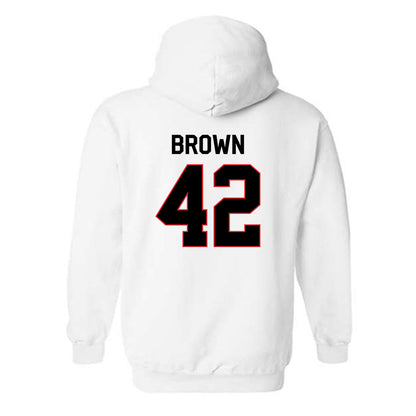 Davidson - NCAA Football : Dallas Brown - Hooded Sweatshirt Classic Fashion Shersey