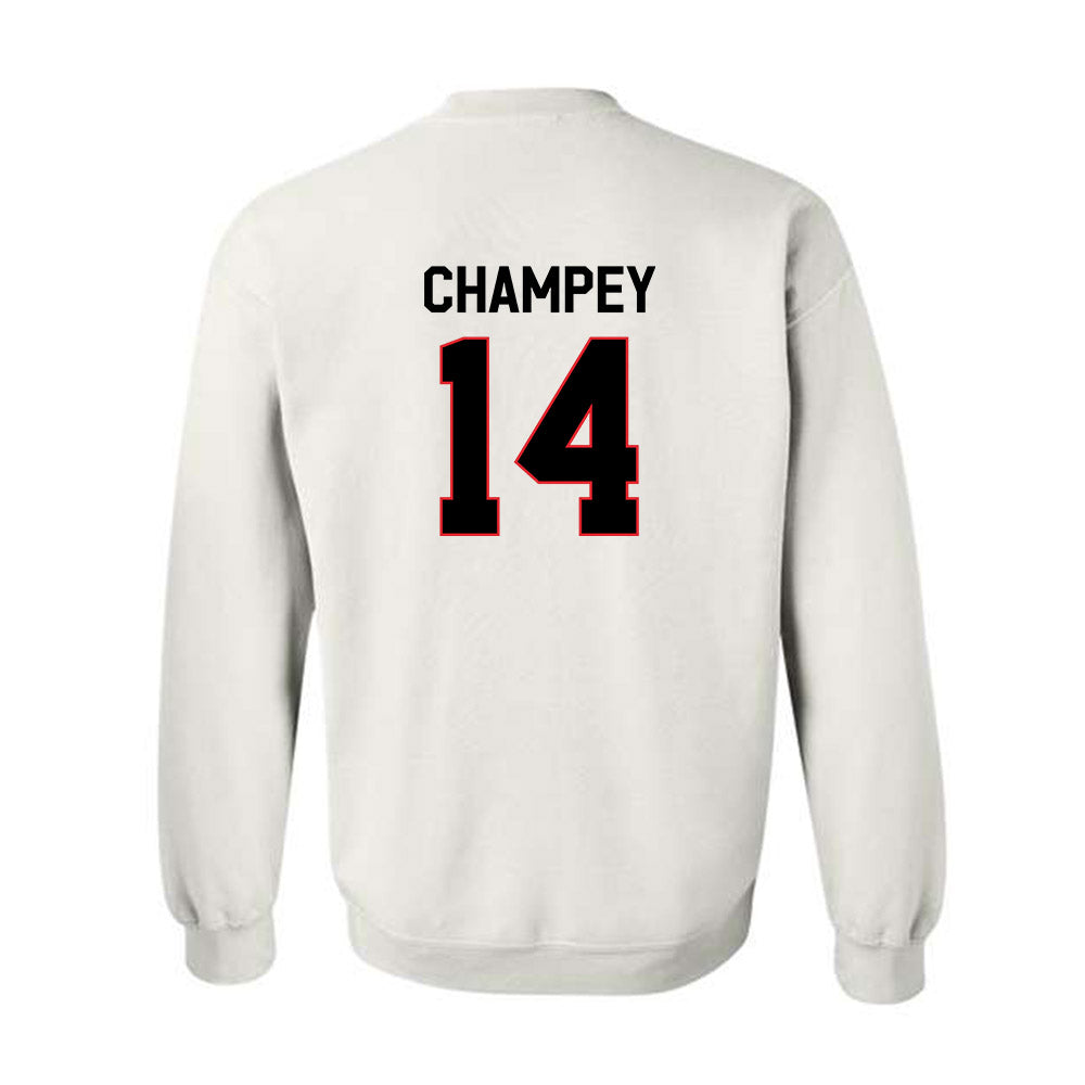 Davidson - NCAA Baseball : Brycen Champey - Crewneck Sweatshirt Classic Fashion Shersey