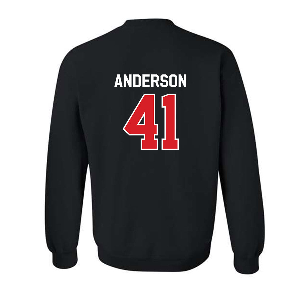 Davidson - NCAA Baseball : Hunter Anderson - Crewneck Sweatshirt Classic Fashion Shersey