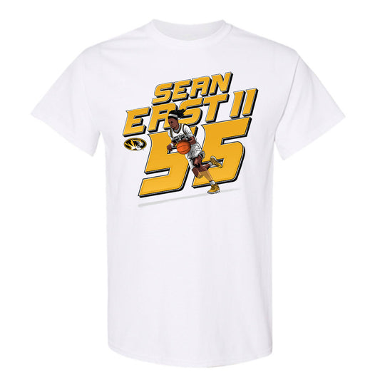 Missouri - NCAA Men's Basketball : Sean East - T-Shirt Individual Caricature