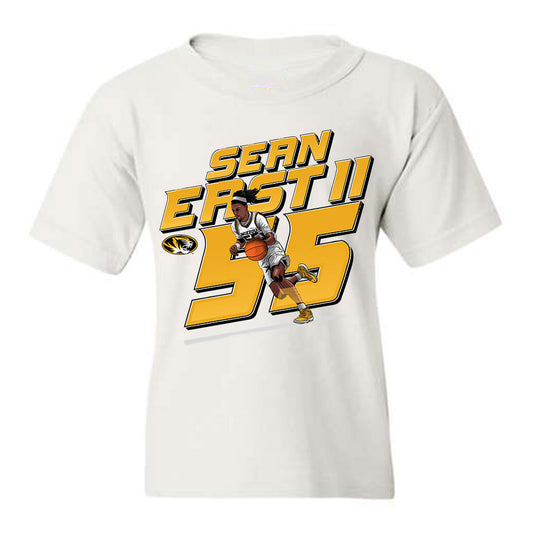 Missouri - NCAA Men's Basketball : Sean East - Youth T-Shirt Individual Caricature