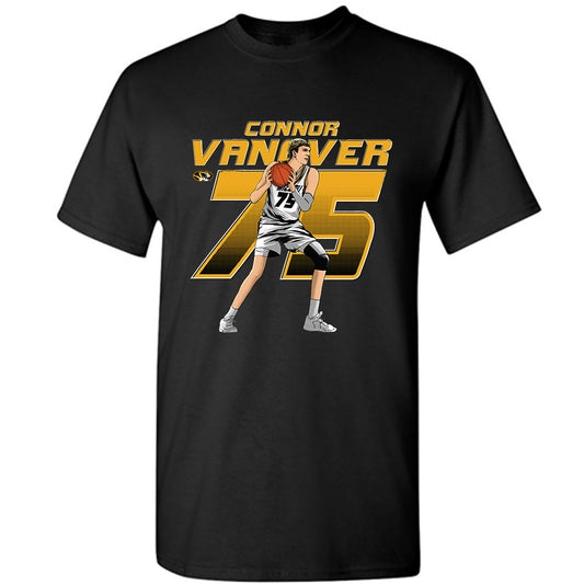 Missouri - NCAA Men's Basketball : Connor Vanover - T-Shirt Individual Caricature