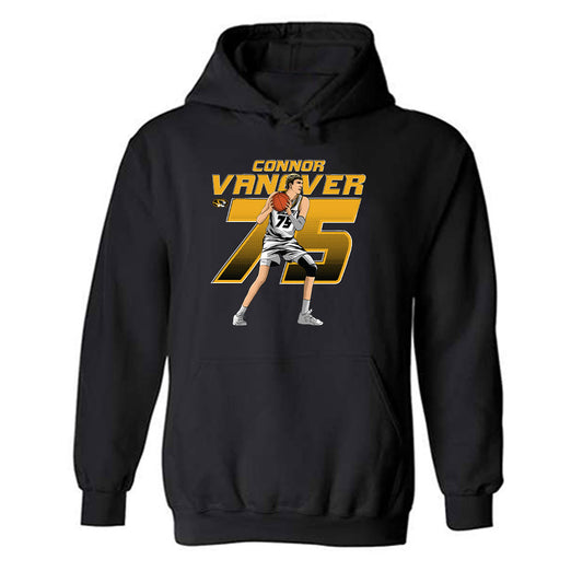 Missouri - NCAA Men's Basketball : Connor Vanover - Hooded Sweatshirt Individual Caricature