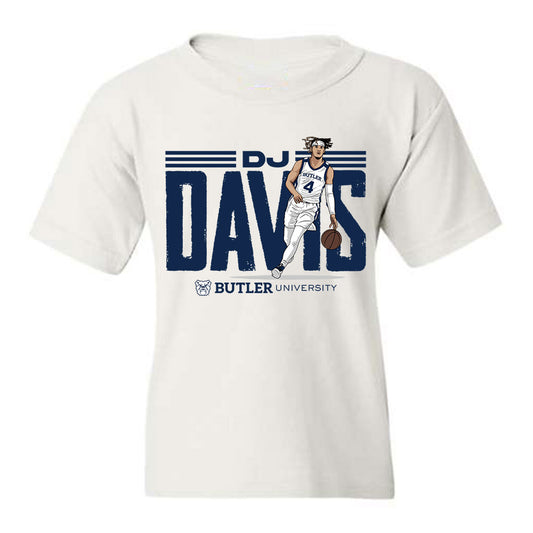 Butler - NCAA Men's Basketball : DJ Davis - T-Shirt Individual Caricature