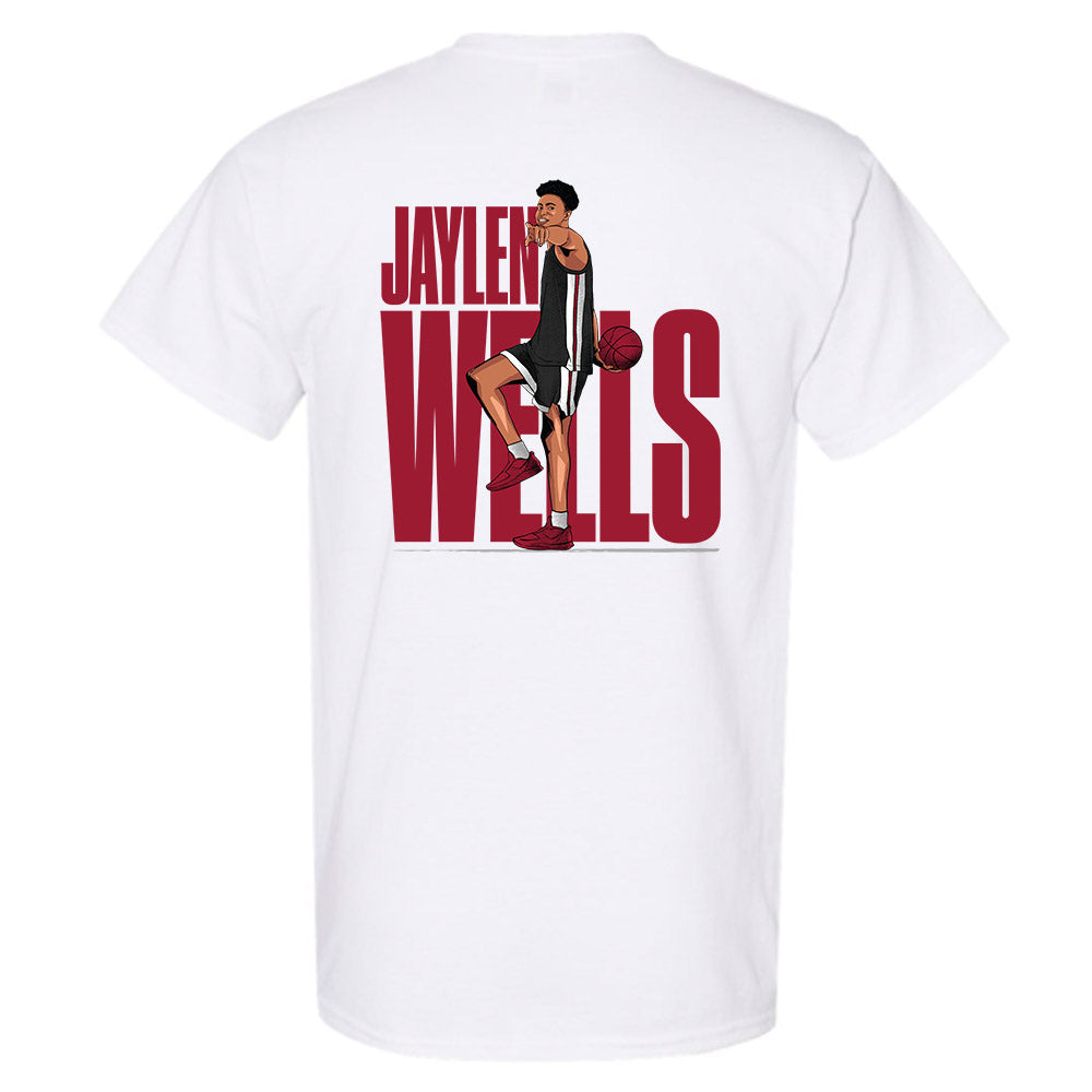 Pullman - NCAA Men's Basketball : Jaylen Wells - T-Shirt Individual Caricature