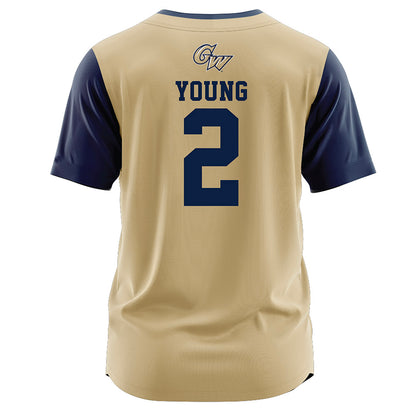 GWU - NCAA Baseball : Brett Young - Baseball Jersey