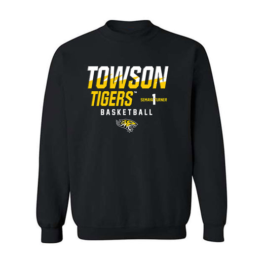 Towson - NCAA Women's Basketball : Semaya Turner - Crewneck Sweatshirt Classic Fashion Shersey