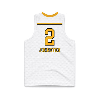 Towson - NCAA Women's Basketball : India Johnston - White Basketball Jersey