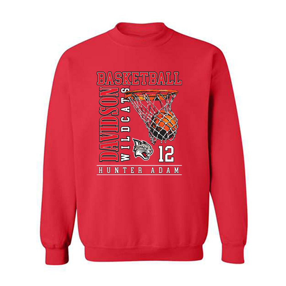Davidson - NCAA Men's Basketball : Hunter Adam - Crewneck Sweatshirt Classic Fashion Shersey