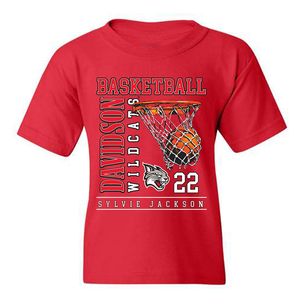 Davidson - NCAA Women's Basketball : Sylvie Jackson - Youth T-Shirt Classic Fashion Shersey