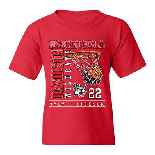 Davidson - NCAA Women's Basketball : Sylvie Jackson - Youth T-Shirt Classic Fashion Shersey
