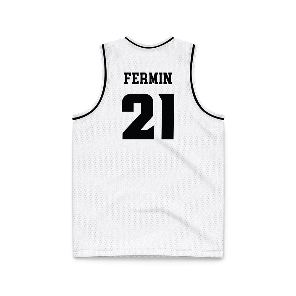 VCU - NCAA Men's Basketball : Christian Fermin - White Basketball Jersey