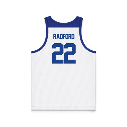 Tulsa - NCAA Men's Basketball : Ben Radford - White Basketball Jersey