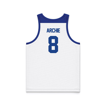Tulsa - NCAA Men's Basketball : Tyshawn Archie - White Basketball Jersey