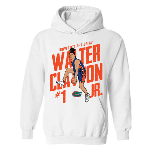 Florida - NCAA Men's Basketball : Walter Clayton Jr - Hooded Sweatshirt Individual Caricature