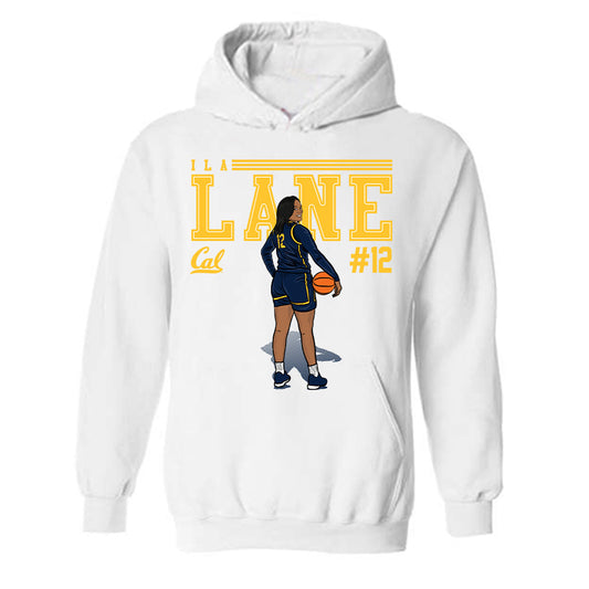 UC Berkeley - NCAA Women's Basketball : Ila Lane - Hooded Sweatshirt Individual Caricature