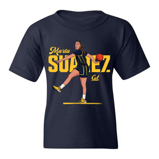 UC Berkeley - NCAA Women's Basketball : Marta Suarez - Youth T-Shirt Individual Caricature