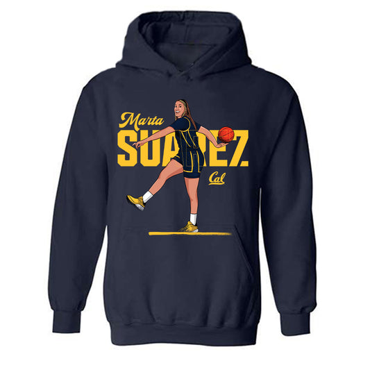 UC Berkeley - NCAA Women's Basketball : Marta Suarez - Hooded Sweatshirt Individual Caricature