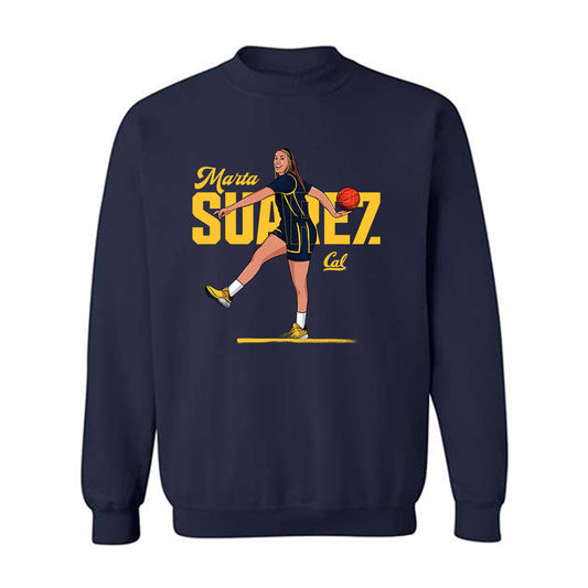 UC Berkeley - NCAA Women's Basketball : Marta Suarez - Individual Caricature Crewneck Sweatshirt