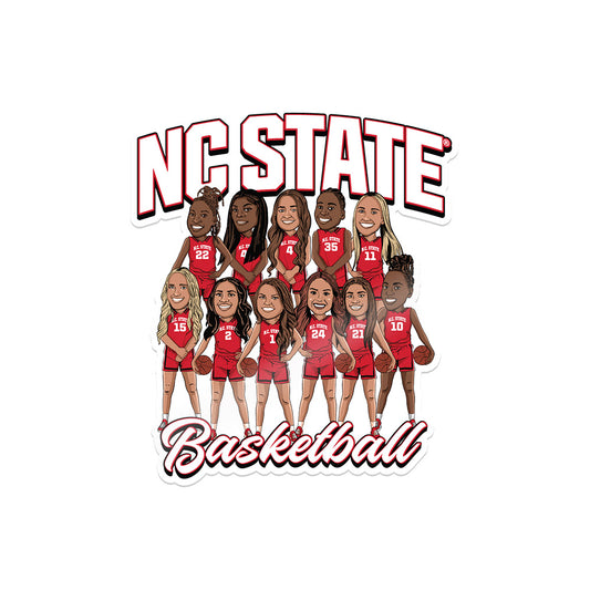 NC State - NCAA Women's Basketball : Sticker Team Caricature