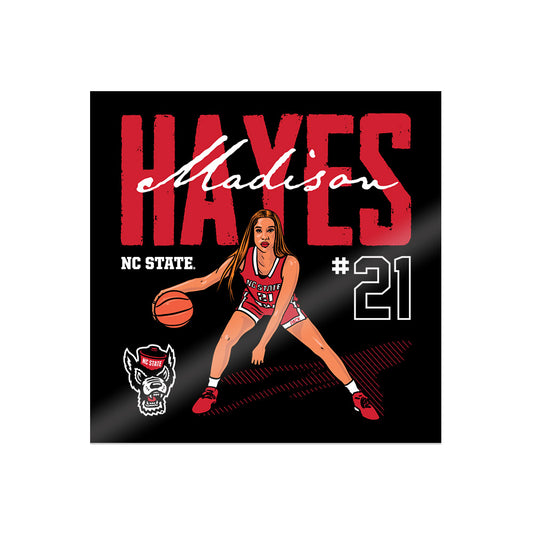 NC State - NCAA Women's Basketball : Madison Hayes - Sticker Individual Caricature