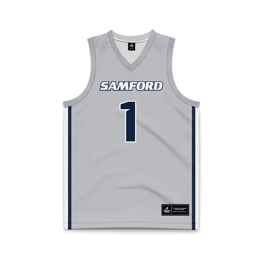 Samford - NCAA Women's Basketball : Jersey 1 - Grey Basketball Jersey