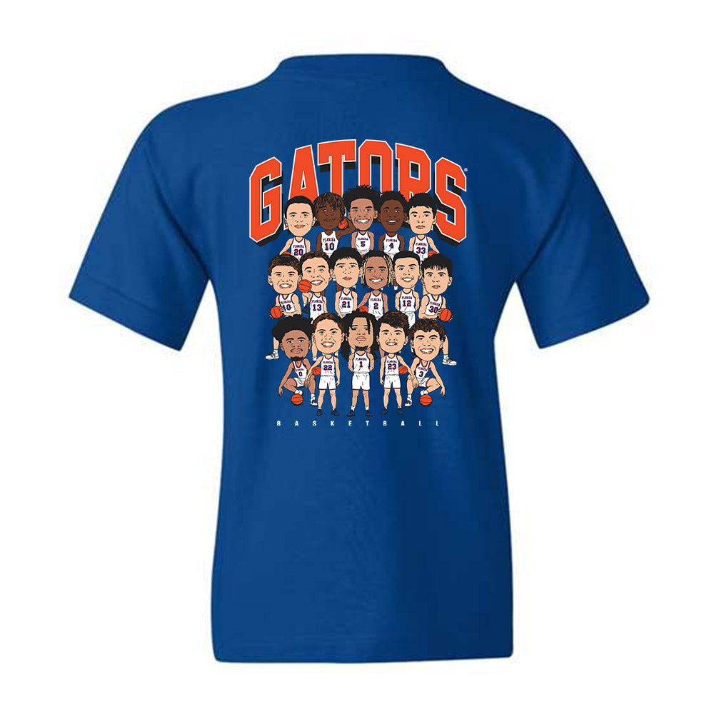 Florida - NCAA Men's Basketball : Youth T-Shirt Team Caricature
