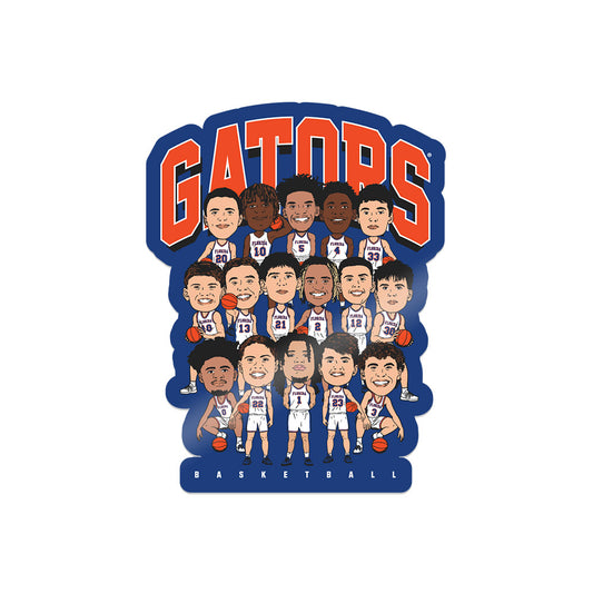 Florida - NCAA Men's Basketball : Sticker Team Caricature Sticker