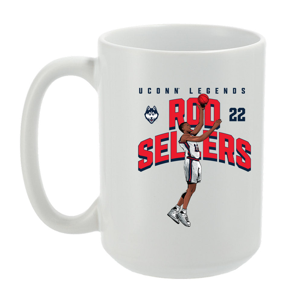 UConn - Men's Basketball Legends : Rod Sellers - Mug Individual Caricature