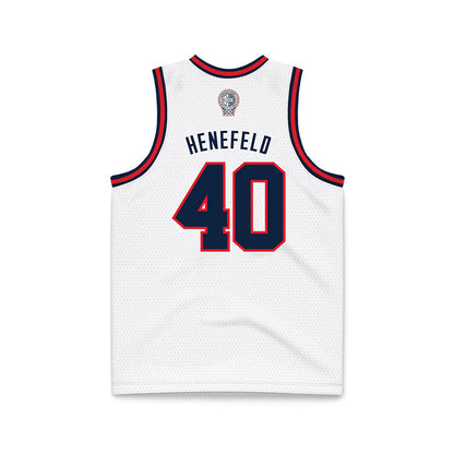 UConn - NCAA Men's Basketball : Nadav Henefeld - White Basketball Jersey