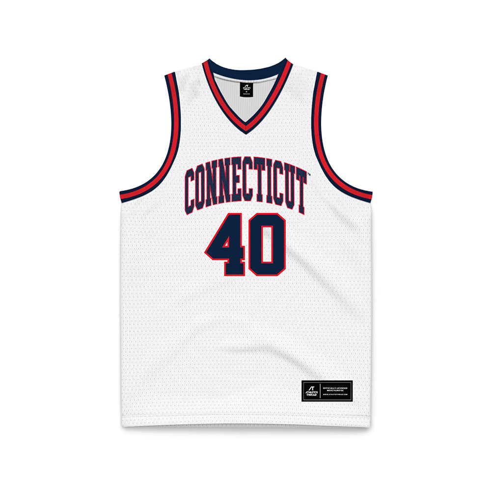 UConn - NCAA Men's Basketball : Nadav Henefeld - White Basketball Jersey
