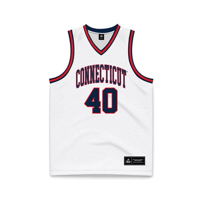 UConn - NCAA Men's Basketball : Nadav Henefeld - White Basketball Jersey