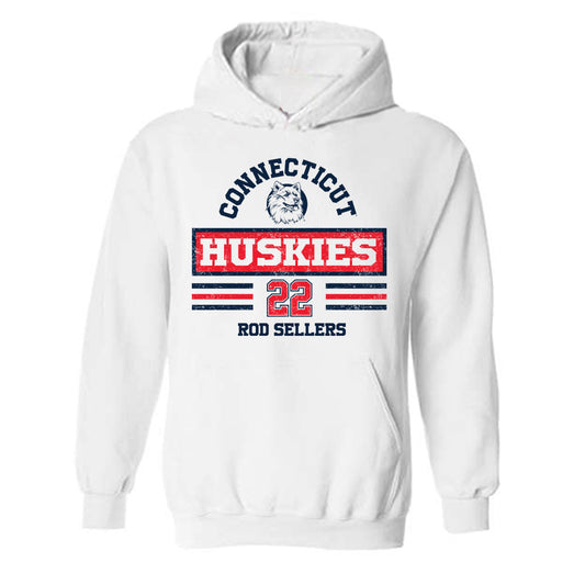 UConn - Men's Basketball Legends : Rod Sellers - Classic Fashion Shersey Hooded Sweatshirt