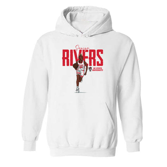 NC State - NCAA Women's Basketball : Saniya Rivers - Hooded Sweatshirt Individual Caricature